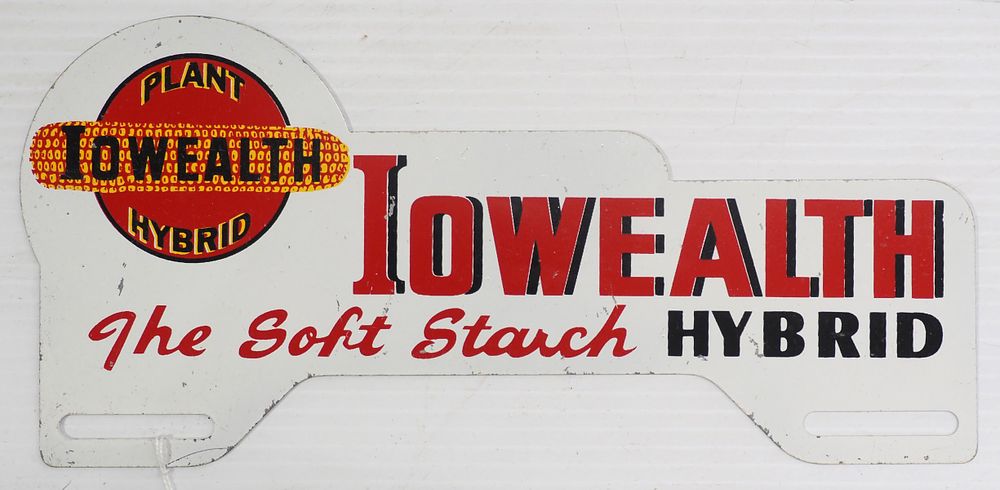 Lot 818: Iowealth Hybrid SST license plate topper