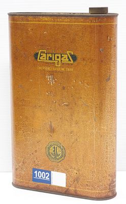 1-gallon Carigas Emergency Gasoline Tank with logo on both sides - Very Good Condition Very Good