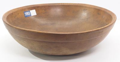 Large wooden dough bowl. 18.5"dia. large wooden dough bowl - Great Condition Great