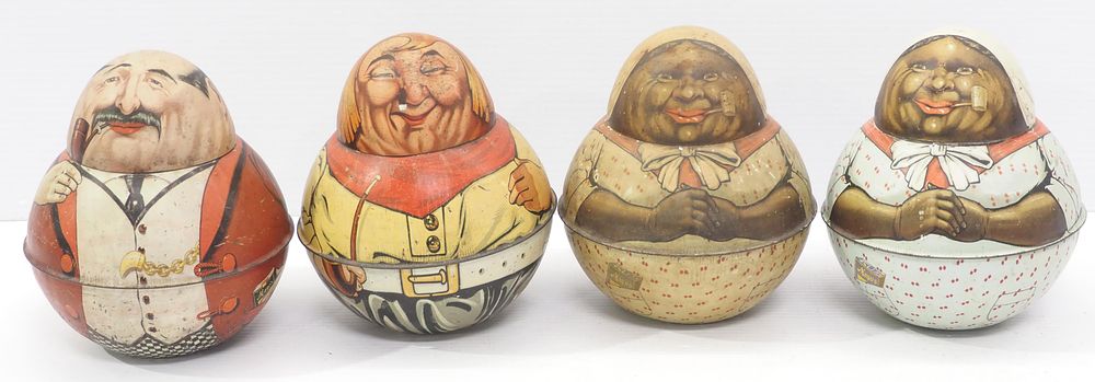 Lot 1296: (4) Mayo's Cut Plug 'Brownie' tobacco tins
