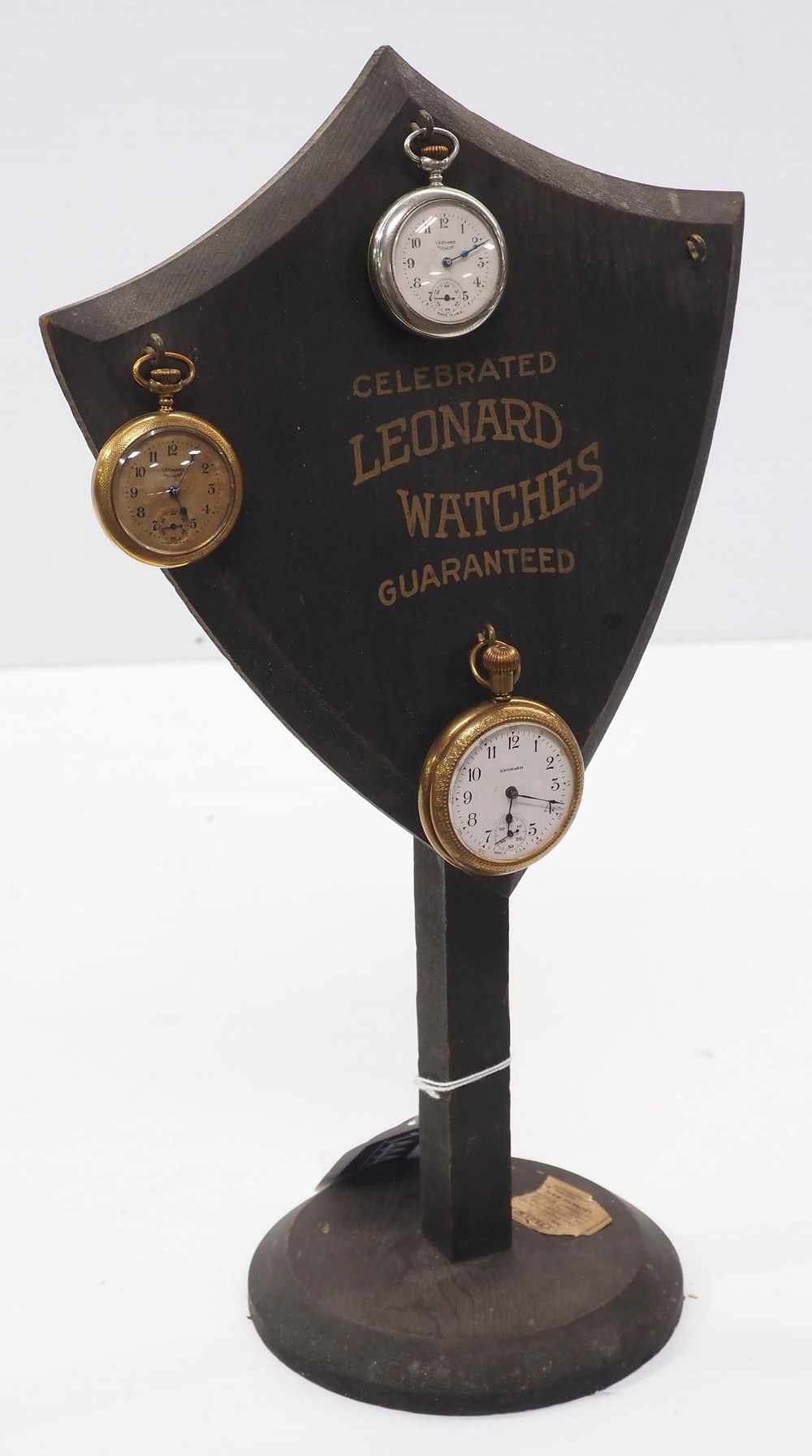 Lot 1444: Countertop country store pocket watch display