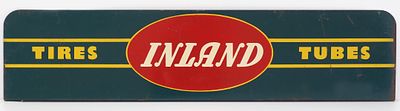 Inland Tires Tubes sign. 48"x11.25" DST Inland Tires Tubes sign
