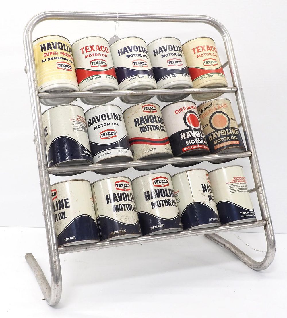 Lot 232: 15-can oil rack display