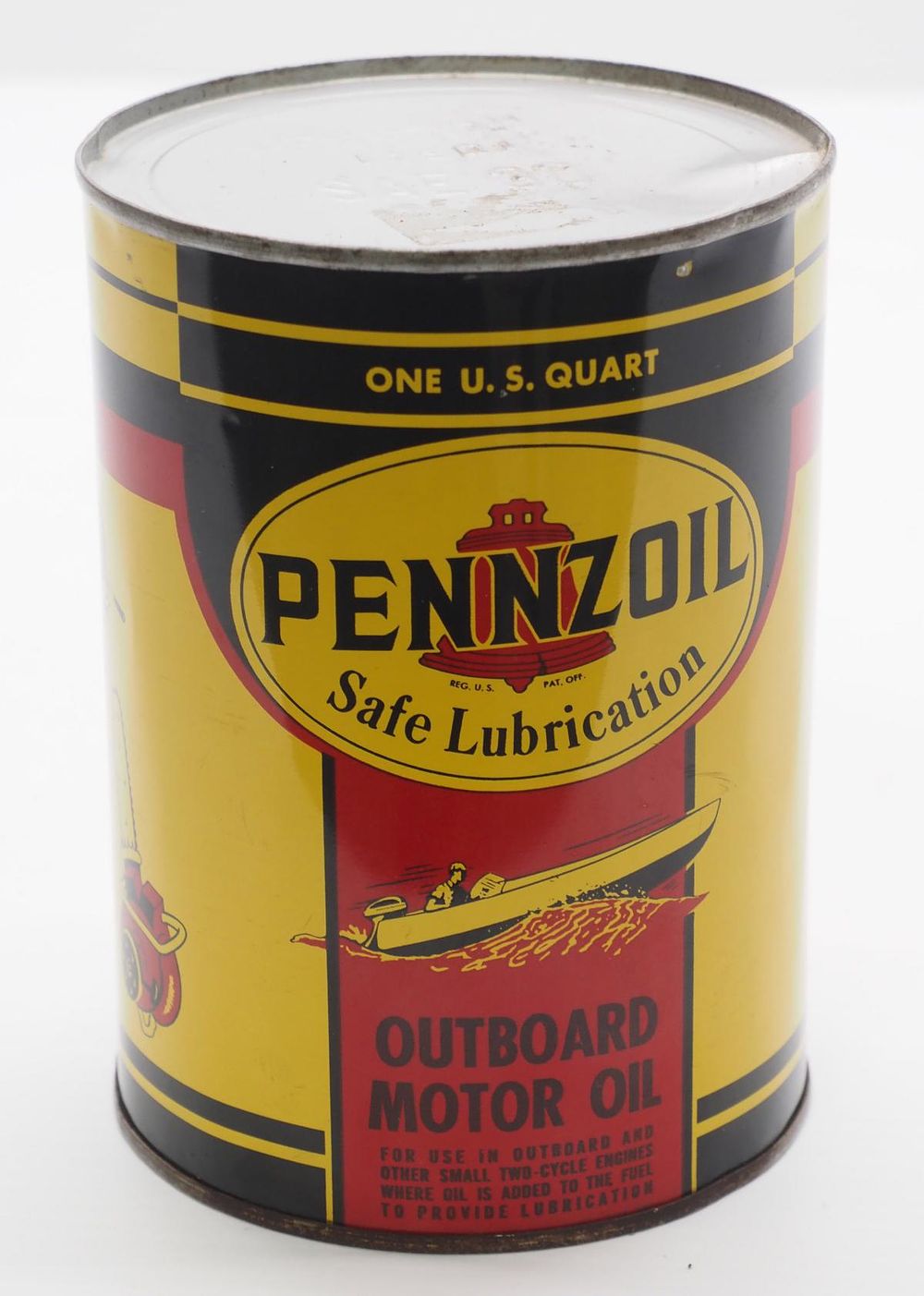 Lot 272: 1-quart Pennzoil Outboard Oil can