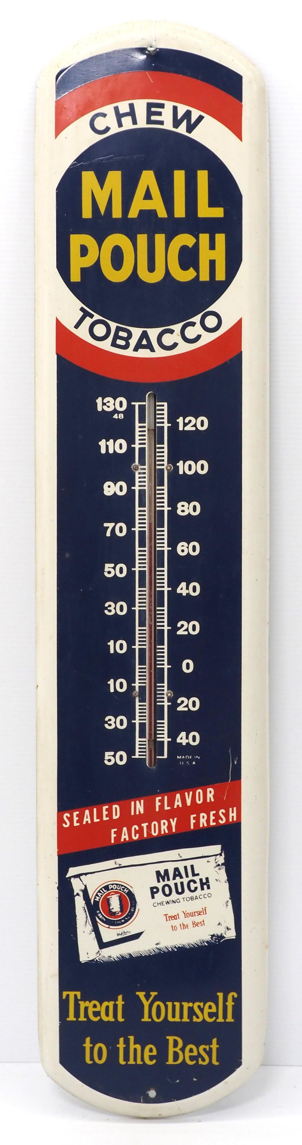 Lot 288: Chew Mail Pouch Tobacco thermometer