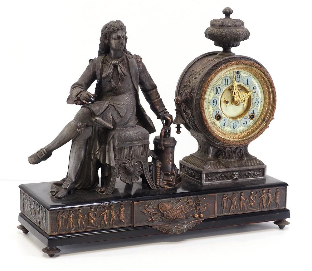 Lot 191: Ansonia "Denis Papin" 8-Day Shelf Clock