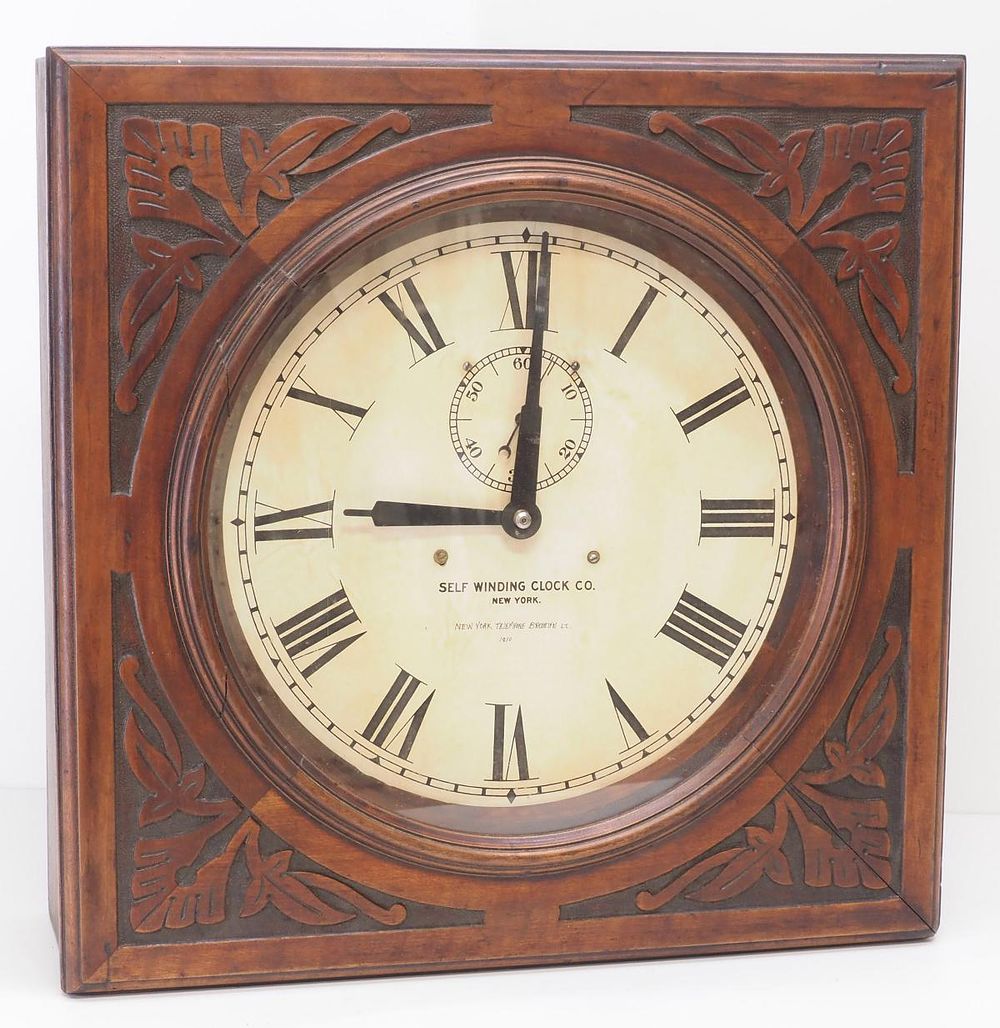 Lot 290: Self-Winding Wall Clock for New York Telephone, Brooklyn