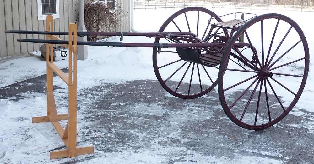 Lot 375: 1-horse Stud Cart made by Olean Cart Co