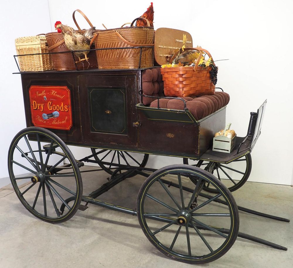 Lot 392: 1-horse dry goods delivery buggy