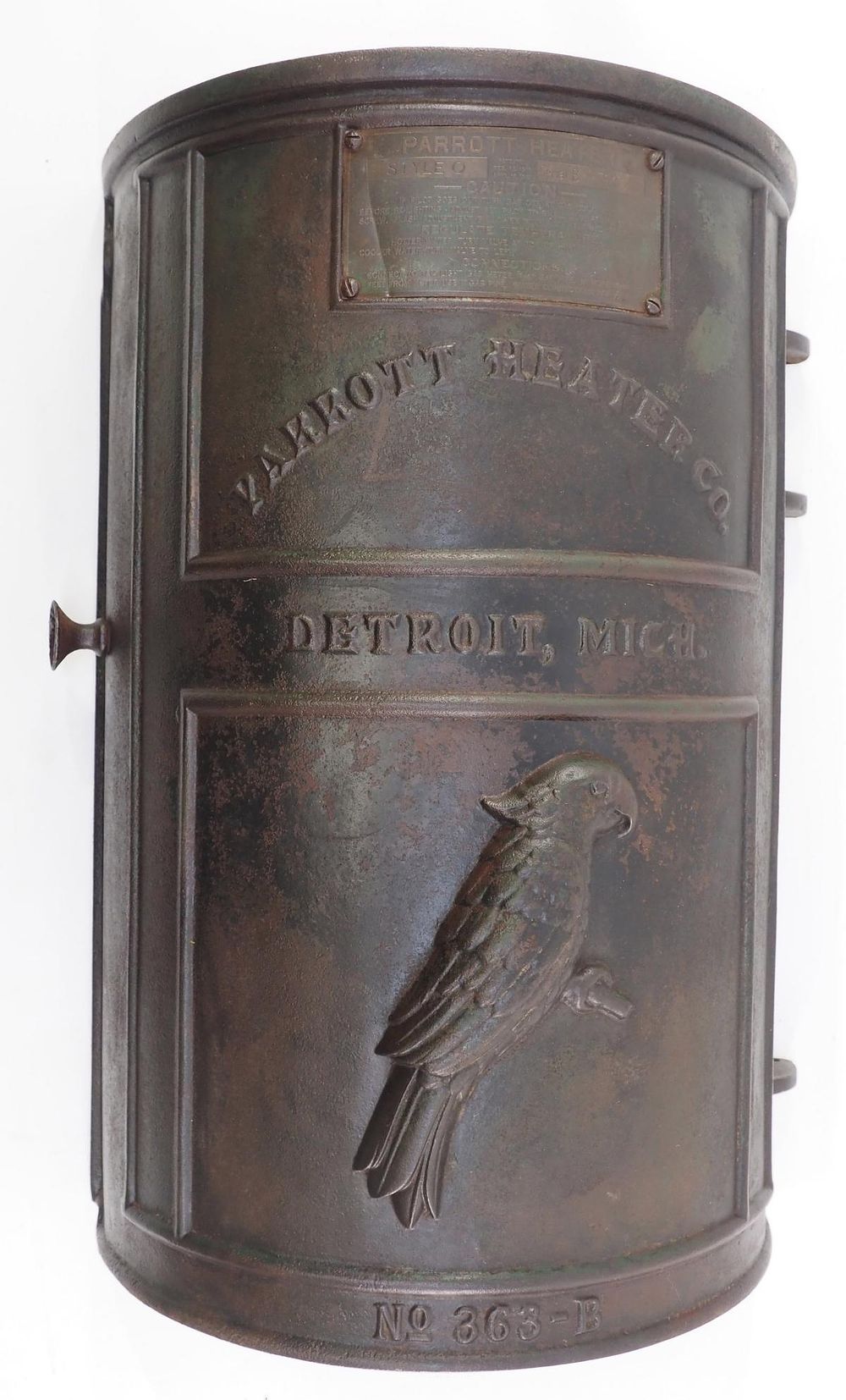Lot 406: Parrott Heater Co. stove door