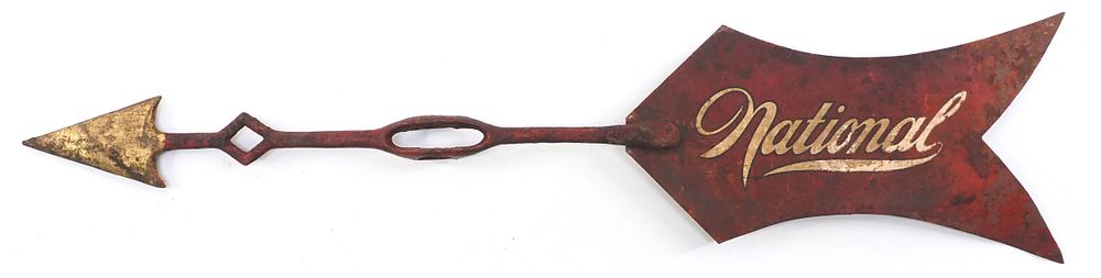 Lot 664: National red and gold weathervane arrow
