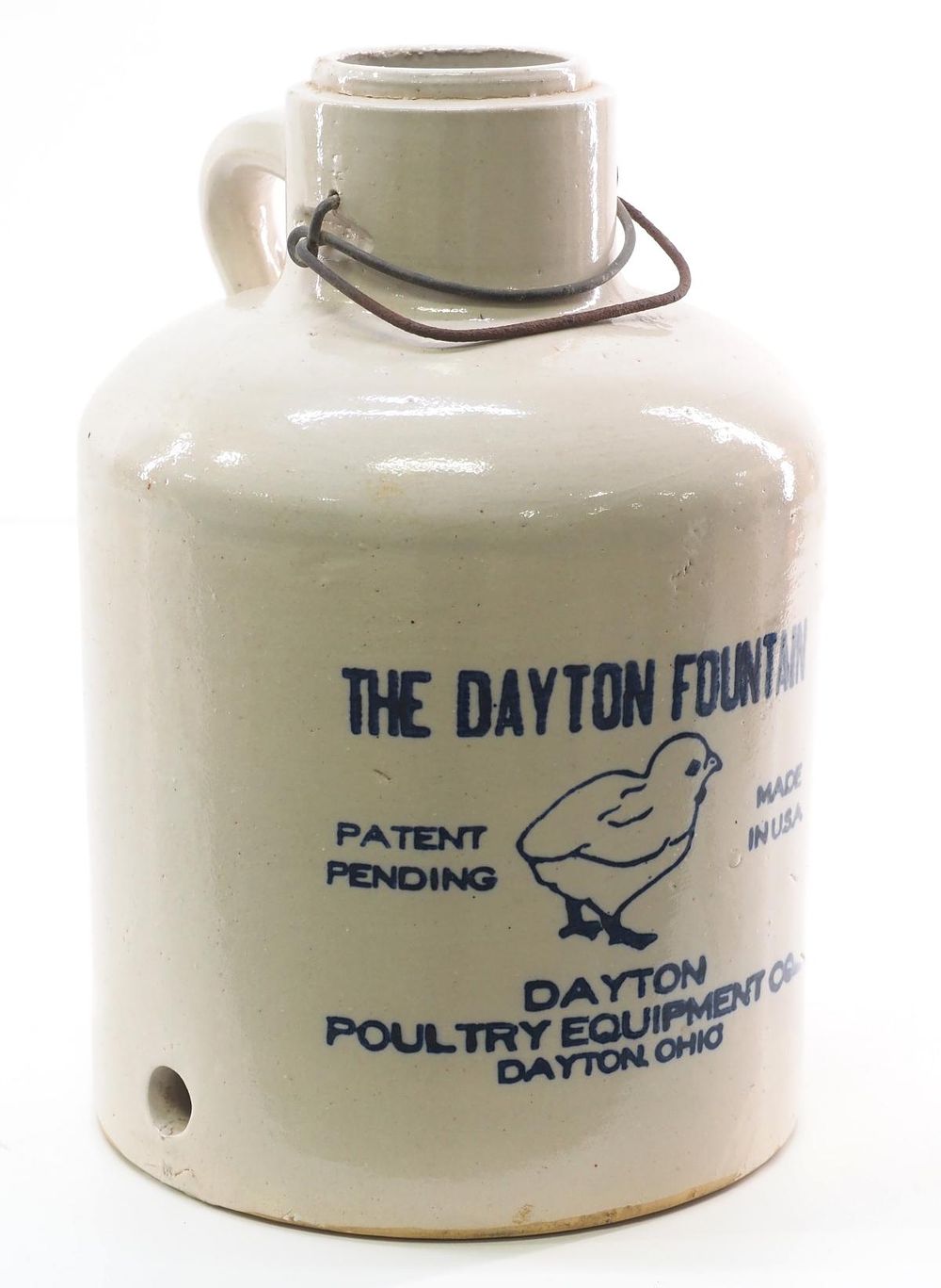 Lot 687: The Dayton Fountain crock chicken waterer