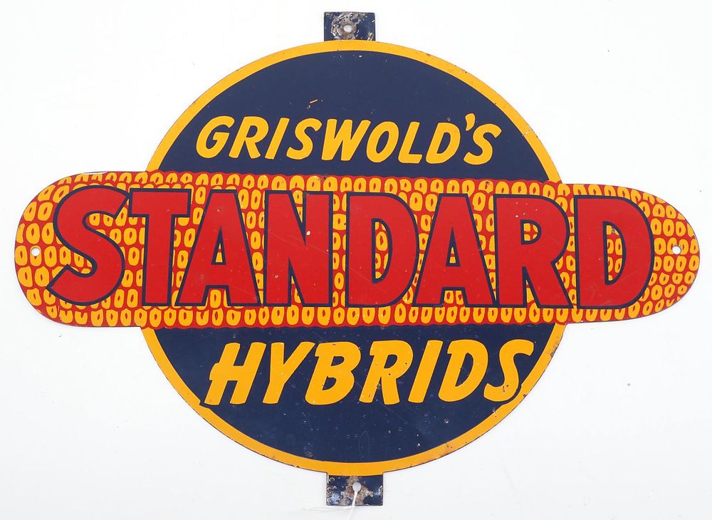 Lot 740: Griswold's Standard Hybrids sign