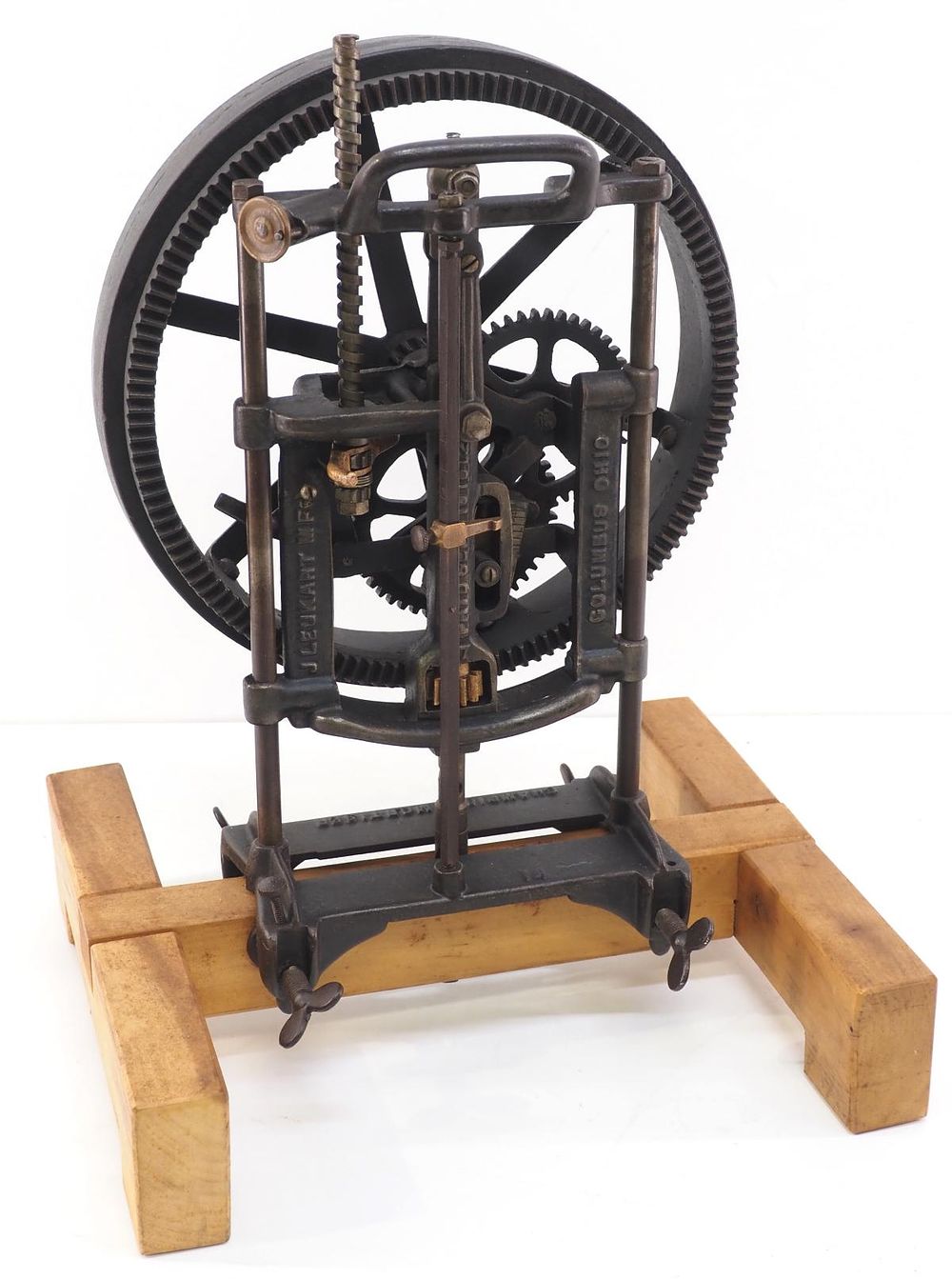 Lot 842: Champion hand-crank mortising machine