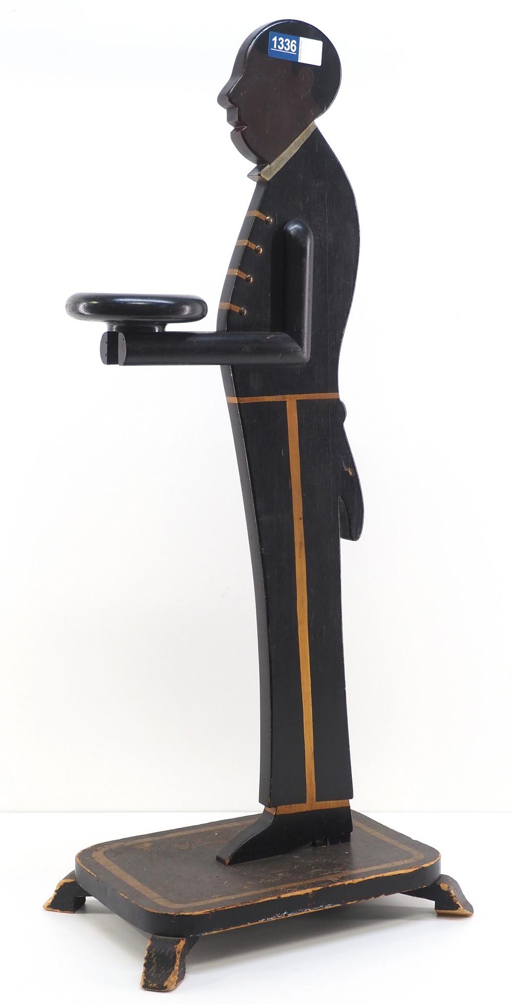 Lot 1336: Wooden "Waiter" smokers stand