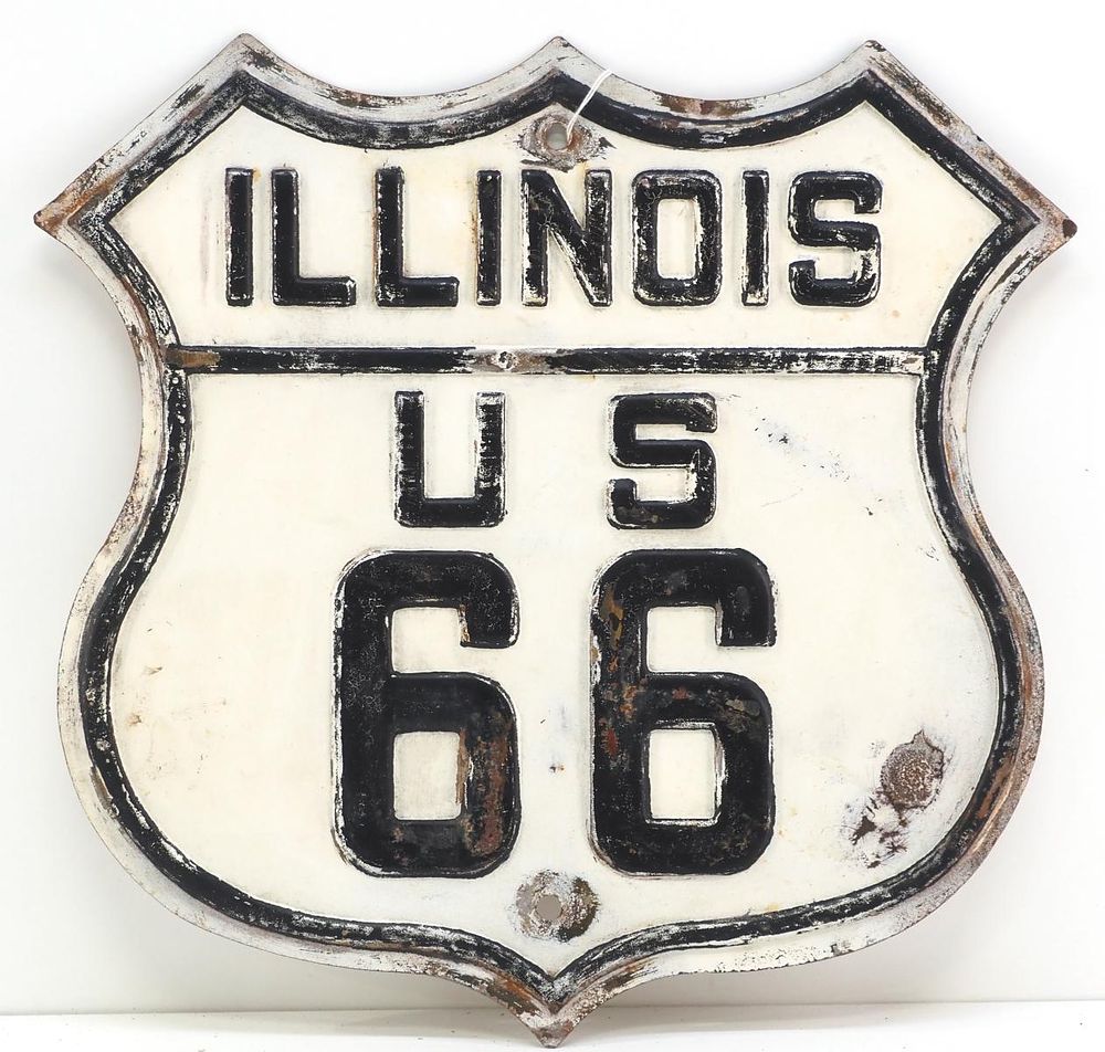 Lot 1440: Illinois Hwy 66 road sign