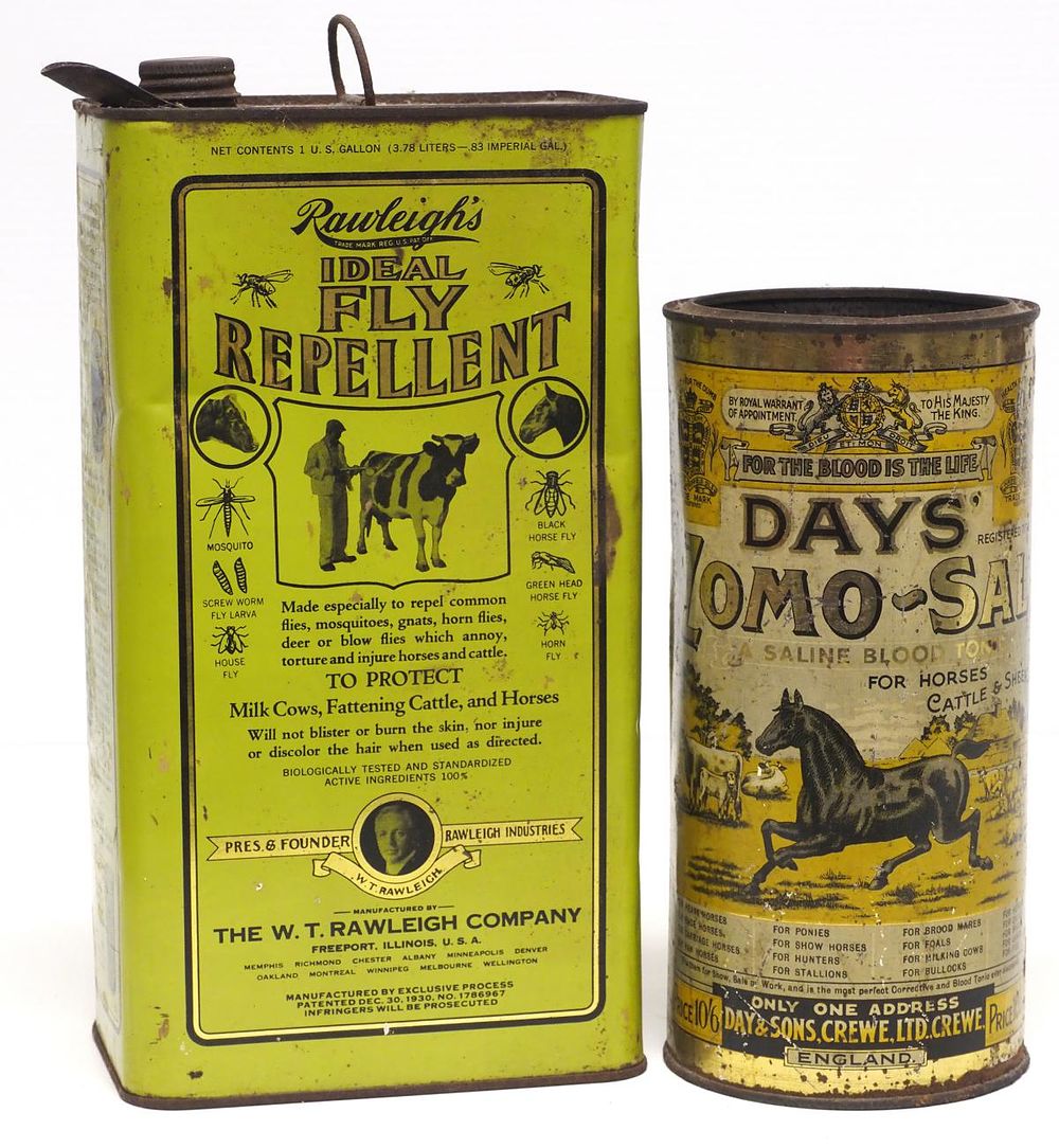 Lot 312: Rawleigh's tin / Days' Zomo-Sal tin