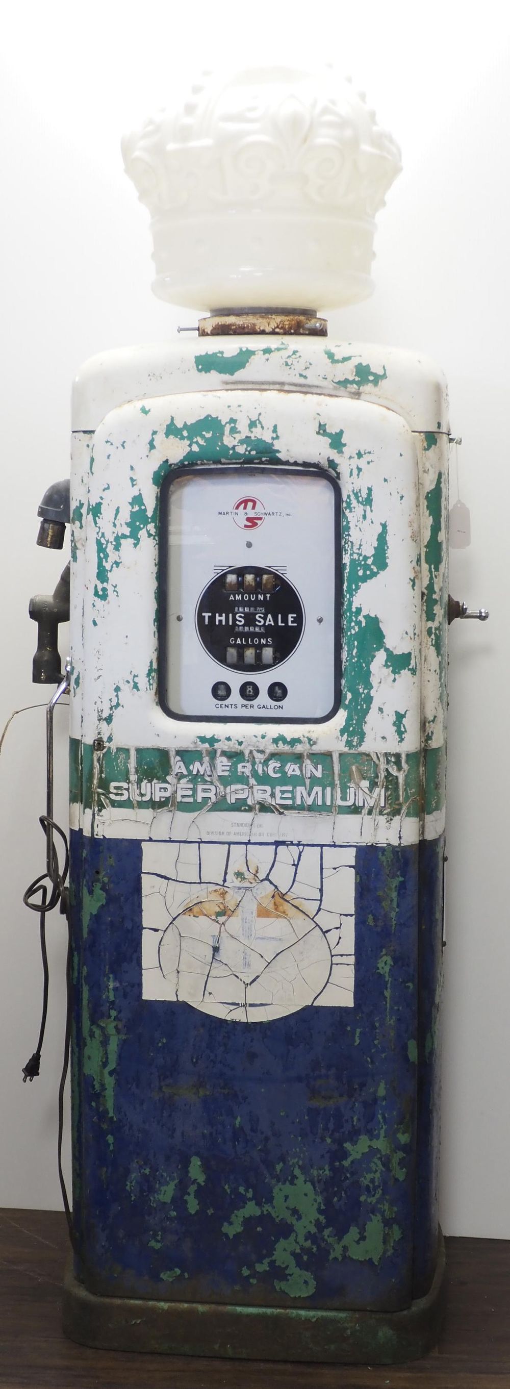 Lot 352: Martin & Schwartz gas pump