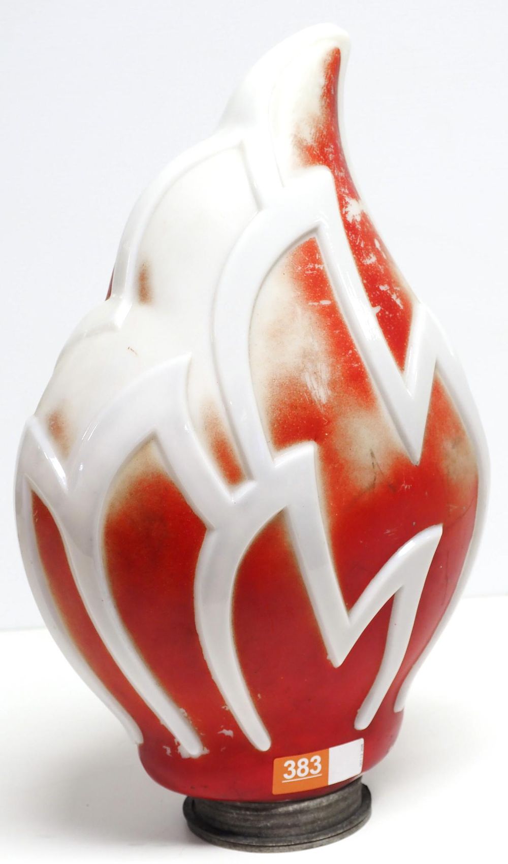 Lot 383: Standard Oil glass flame globe