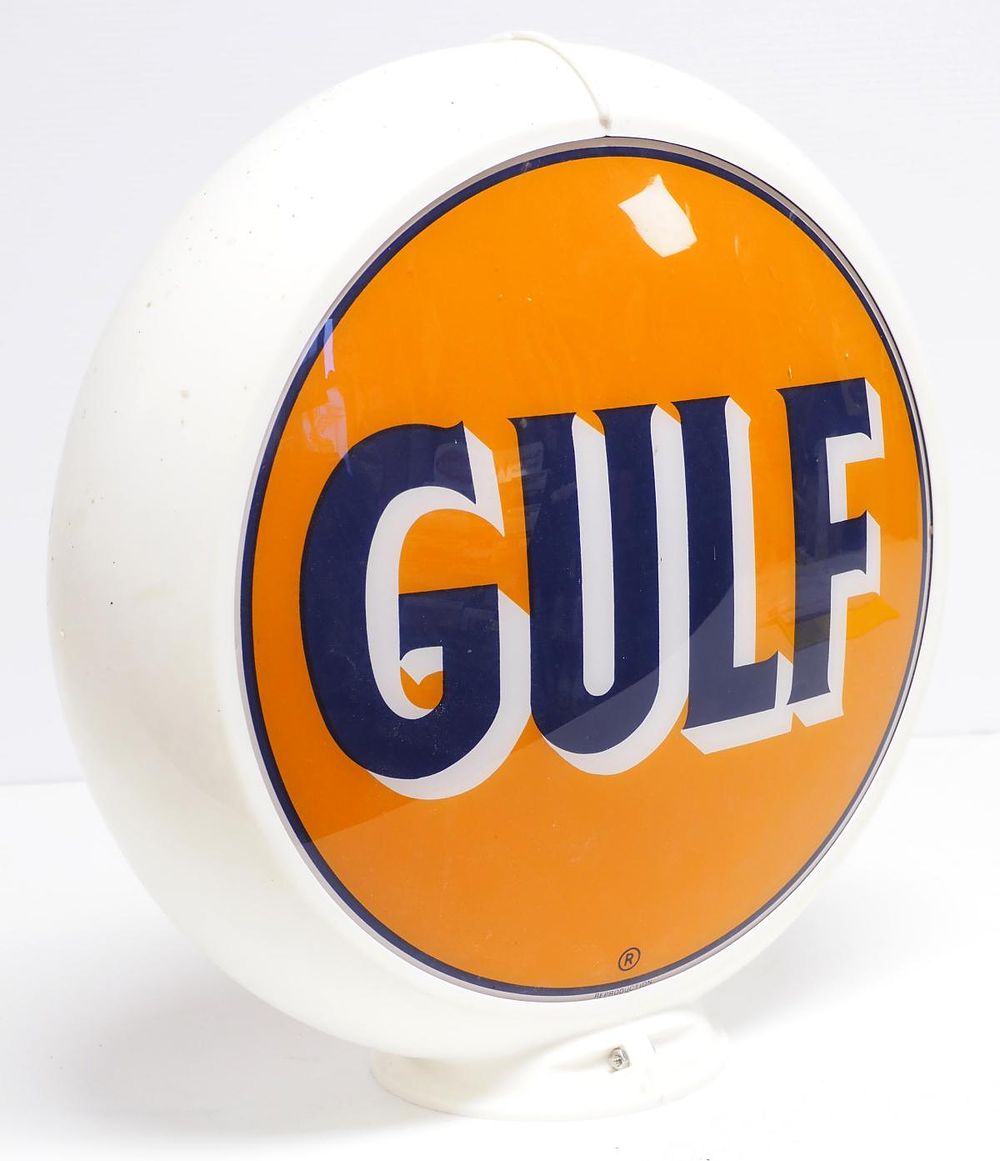 Lot 384: Gulf gas pump globe