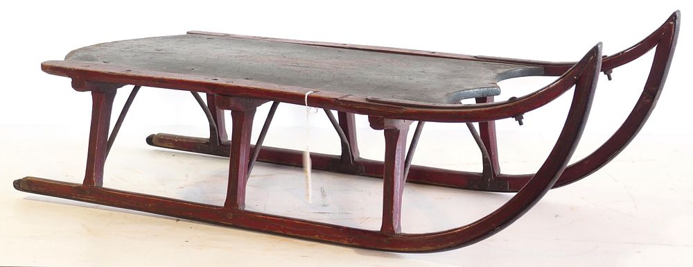 Lot 683: Wooden child's sled