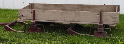 Pony size bobsled with short tongue, 31"W x 92"L without tongue - Good * * NOT ELIGIBLE FOR 