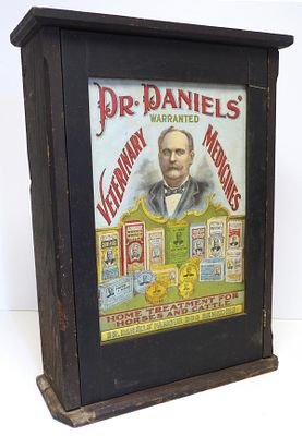 Dr Daniels Veterinary Medicines veterinary cabinet. Dr Daniels Veterinary Medicines wooden 