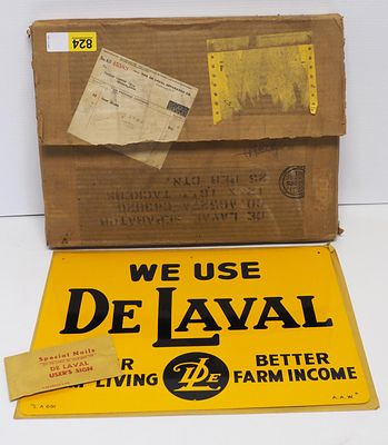 (25) NOS DeLaval Cream Separators signs - WOW!. (25) NOS 15.5"x12" SST We Use DeLaval Cream 