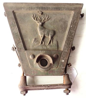 RARE Moline Broadcast Seeder cast iron drill end. Moline Broadcast Seeder cast iron drill end 