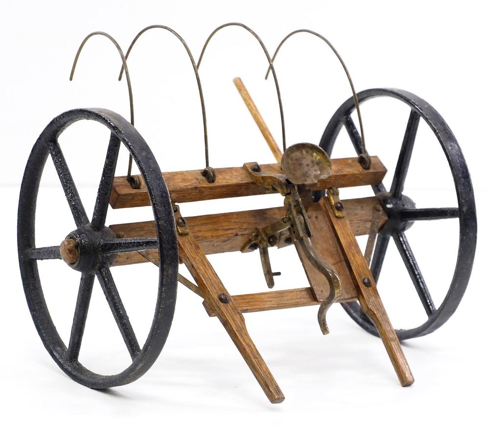 Lot 161: Salesman sample horse-drawn dump rake