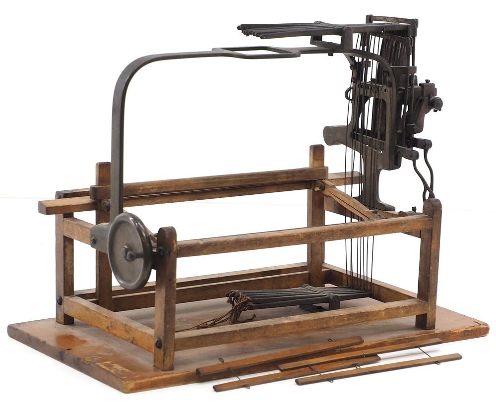 Lot 169: Patent model shuttle driving machine for textiles