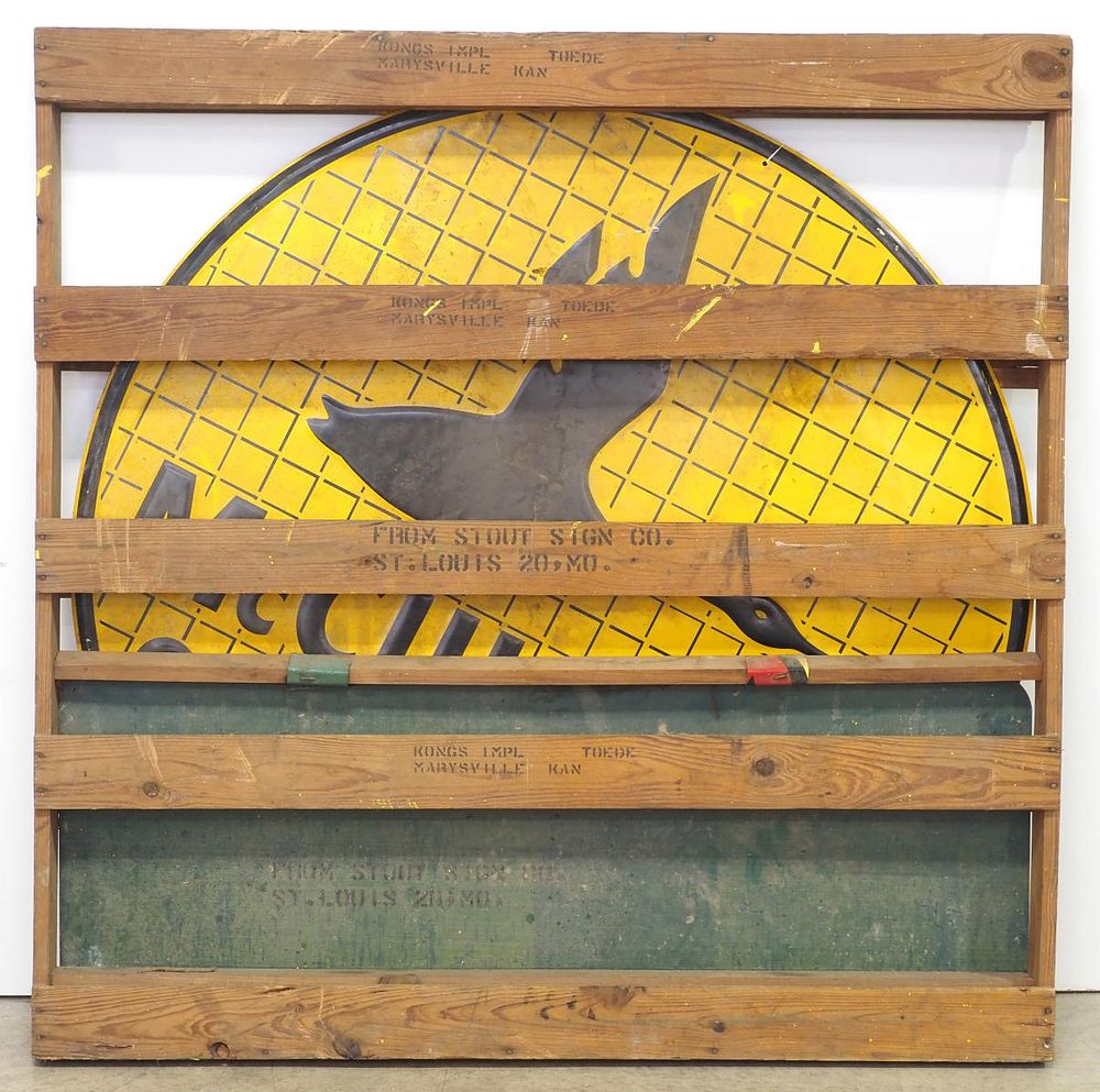 Lot 219: NOS McCulloch dealer sign, WOW!