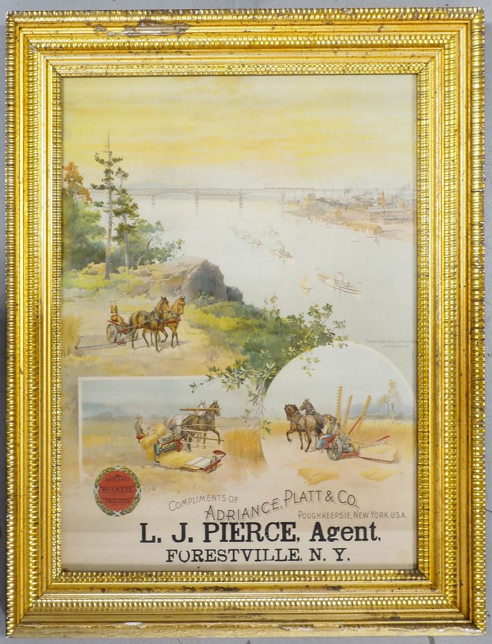 Lot 266: Adriance, Buckeye, Triumph dealer lithograph