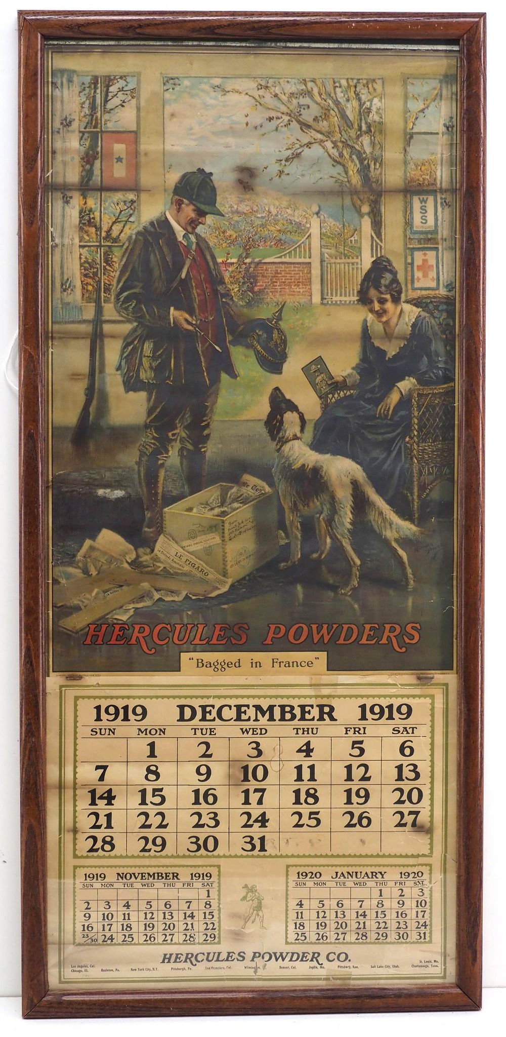Lot 281: 1919 Hercules Powders calendar