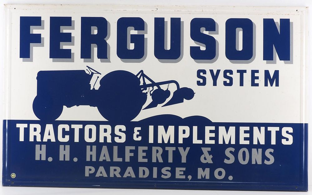 Lot 305: Ferguson System dealer sign