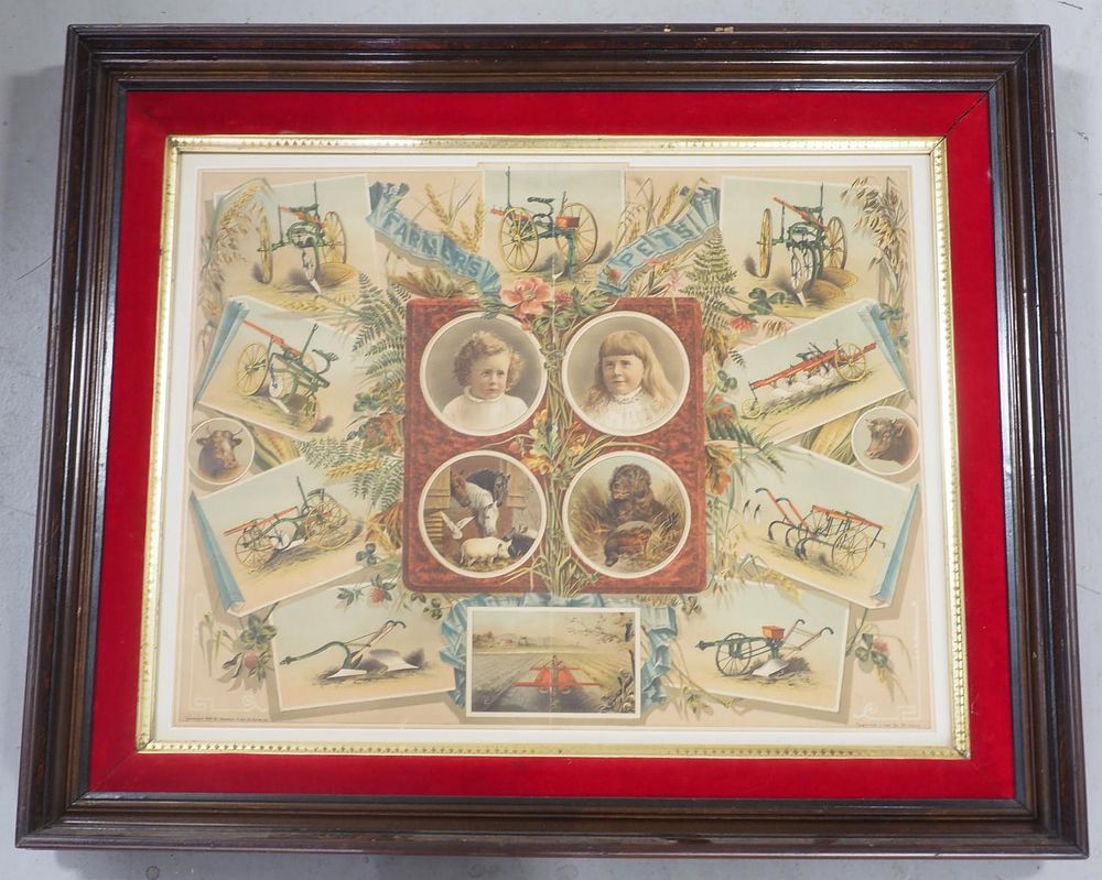 Lot 317: 1884 Hapgood Plow Co. paper litho