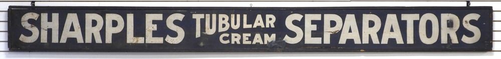 Lot 328: Sharples Tubular Cream Separators sign
