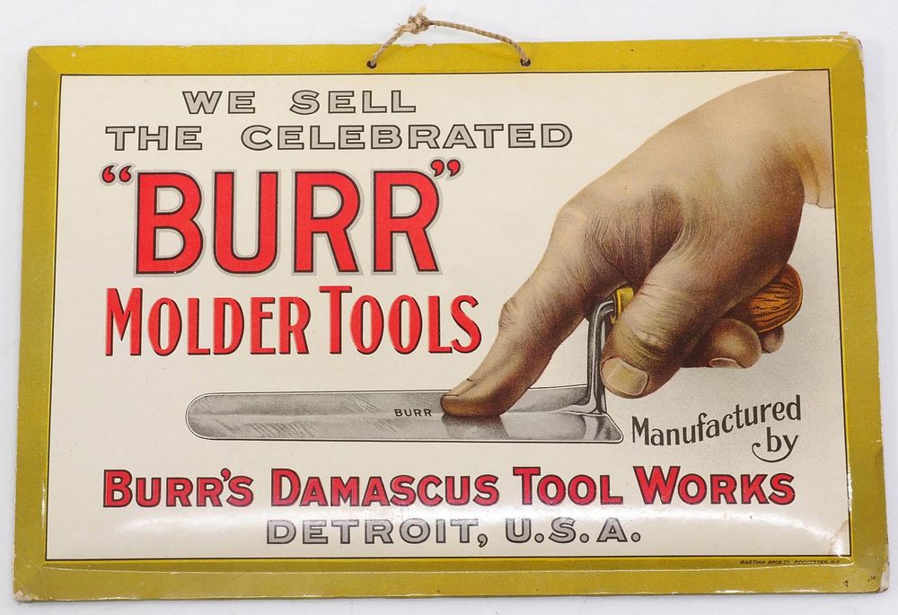 Lot 332: Burr Molder Tools sign