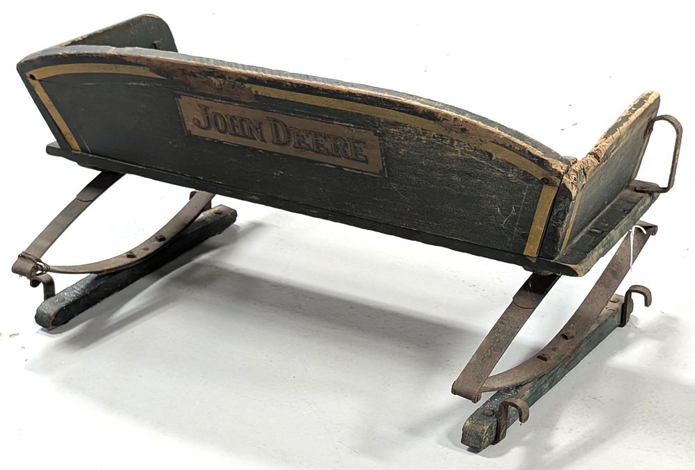 Lot 334: John Deere box wagon seat