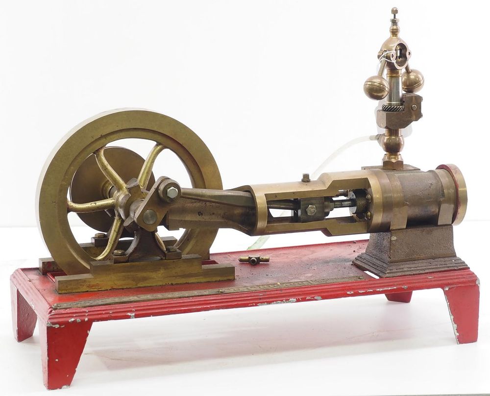 Lot 354: Cutaway model engine by C. Cretors & Co.