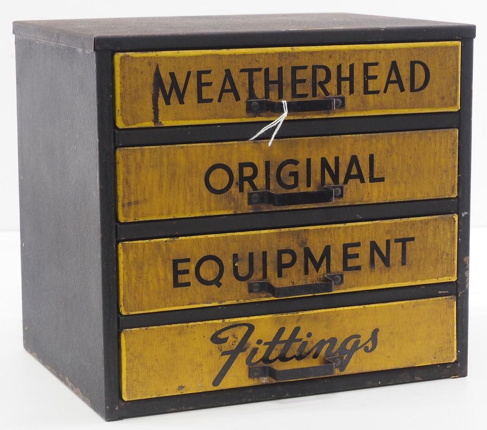 Lot 358: Weatherhead Orig. Equipment parts bin