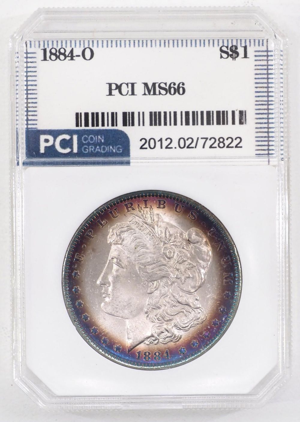 Lot 381: 1884-O Morgan silver dollar, MS-66