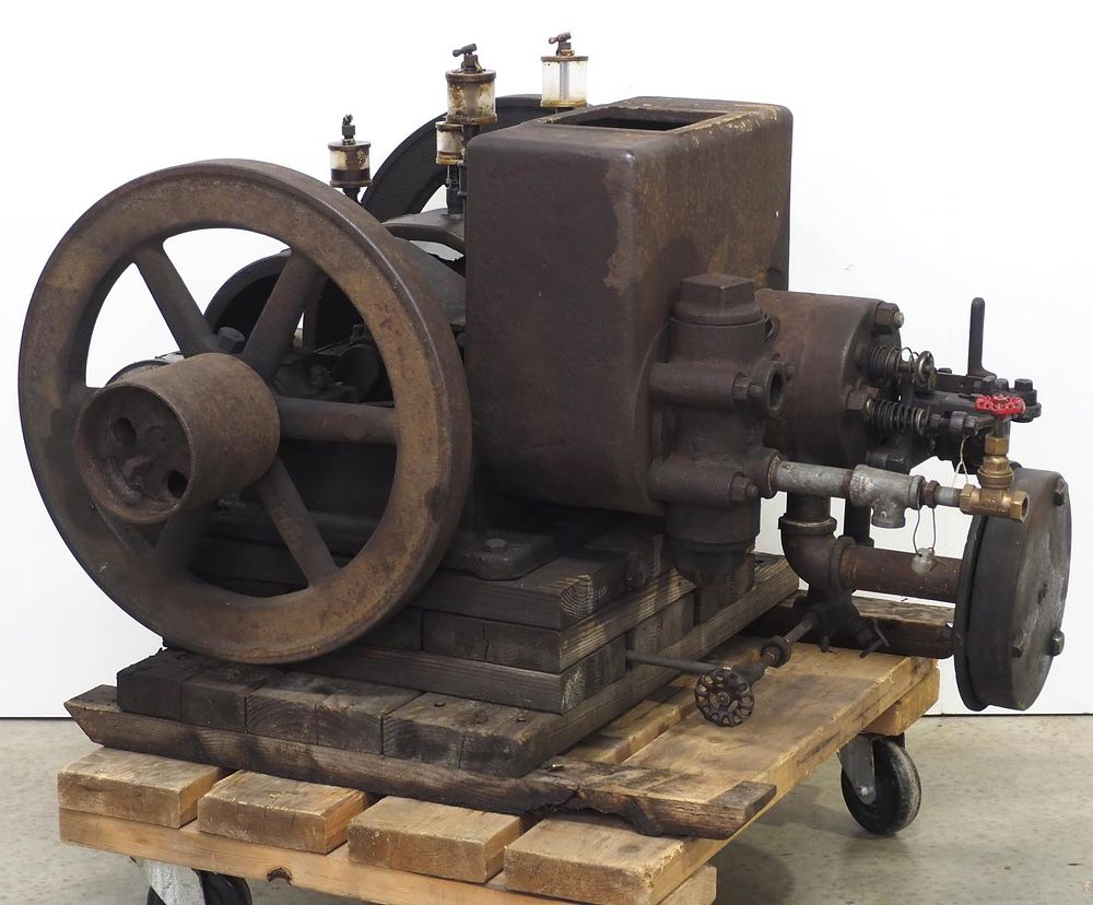 Lot 432: Domestic Scranam 2hp engine/air compressor