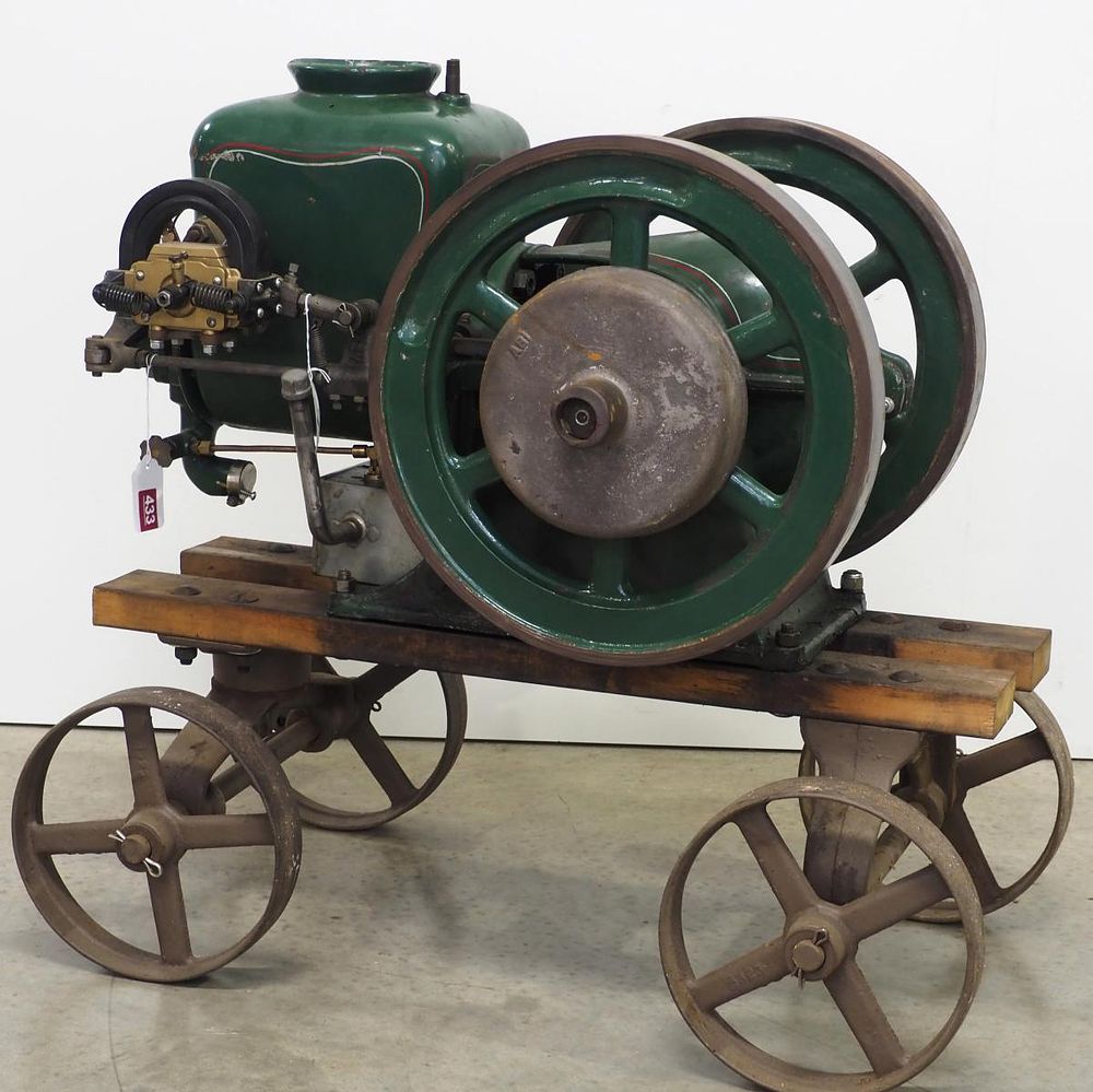 Lot 433: Sandwich 1.5hp engine on original cart