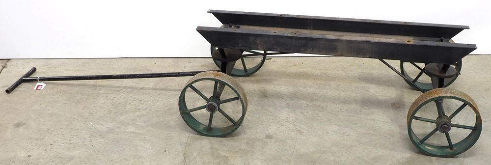 Lot 459: Homemade cart for engine