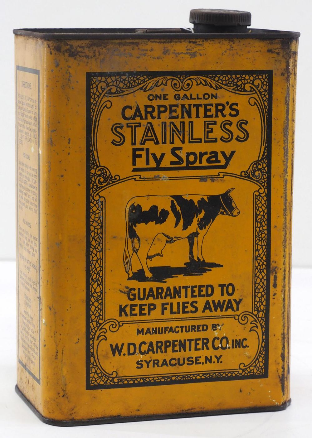 Lot 622: 1-gallon Carpenter's Stainless Fly Spray tin