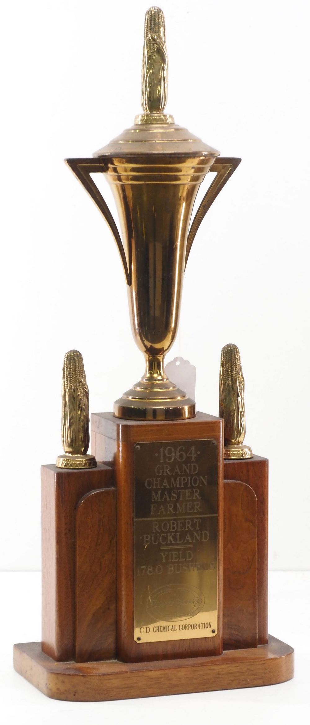 Lot 687: 1964 Plant Foods corn decorated trophy