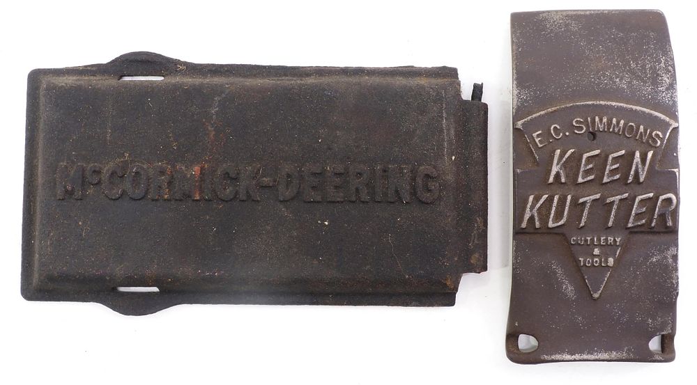Lot 731: Keen Kutter and McCormick Deering plates
