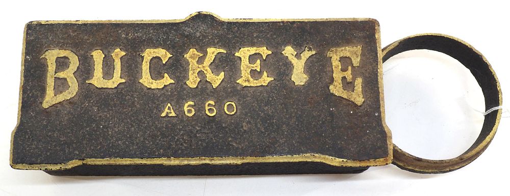 Lot 759: Cast iron Buckeye implement tool box