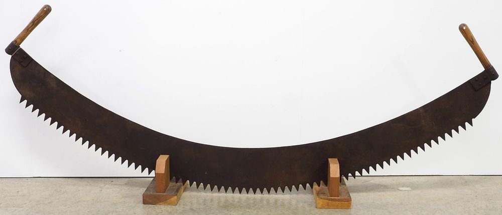 Lot 761: Crescent-shaped 2-man ice saw